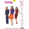 burda Schnitt 6988 Kleid mit U-Boot-Ausschnitt