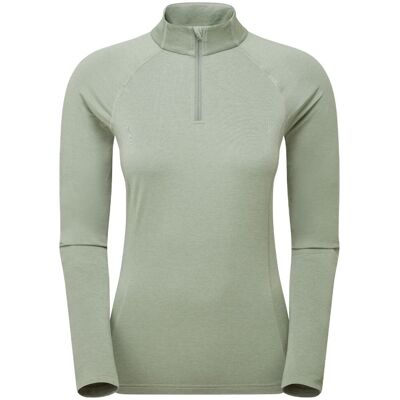 Montane F Dart Xt Zip Neck, Damen, grün Montane F Dart Xt Zip Neck, Damen, grün