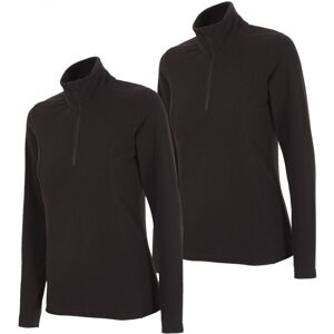 Outhorn Midela 1/4 Zip Fleecepulli, Damen, schwarz, 2er-Pack