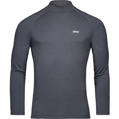 POC Layer Merino Mock Neck Jersey, Skiunterhemd, Herren, dunkelgrau POC Layer Merino Mock Neck Jersey, Skiunterhemd, Herren, dunkelgrau