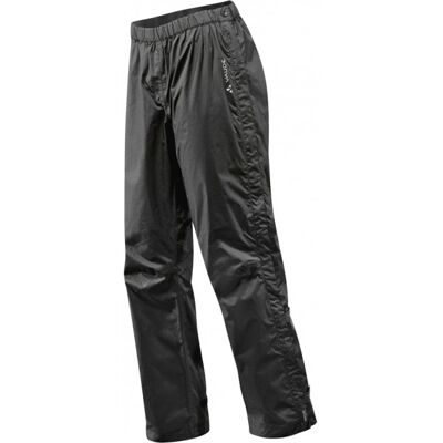 Vaude Men's Fluid Full-zip Pants II S/S, Regenhose, Herren, schwarz Vaude Men's Fluid Full-zip Pants II S/S, Regenhose, Herren, schwarz