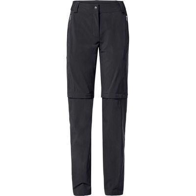 Vaude Women's Farley Stretch ZO T-Zip Pants II, Wanderhosen, Damen, schwarz Vaude Women's Farley Stretch ZO T-Zip Pants II, Wanderhosen, Damen, schwarz