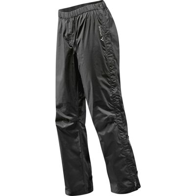 Vaude Women's Fluid Full-Zip Pants S/S, Regenhose, Damen, schwarz Vaude Women's Fluid Full-Zip Pants S/S, Regenhose, Damen, schwarz