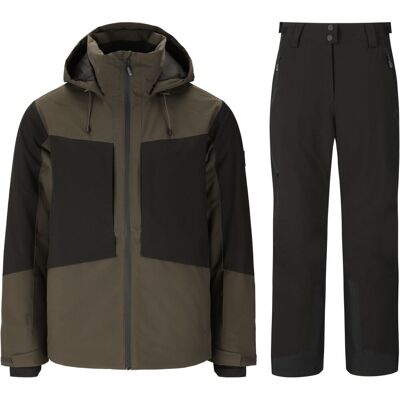 Whistler Kingland Ski-Set (Jacke und Hose), Herren, dunkelgrün/schwarz Whistler Kingland Ski-Set (Jacke und Hose), Herren, dunkelgrün/schwarz