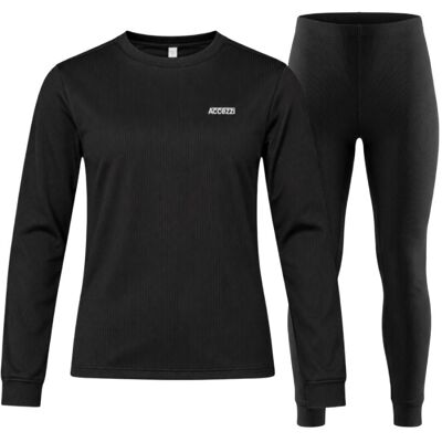Accezzi Baselayer, Skiunterwäsche, Damen, schwarz Accezzi Baselayer, Skiunterwäsche, Damen, schwarz