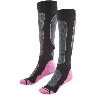 Cairn Spirit, Skisocken, schwarz/pink Cairn Spirit, Skisocken, schwarz/pink