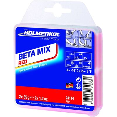 Holmenkol Beta Mix Red, Skiwachs, 70g Holmenkol Beta Mix Red, Skiwachs, 70g