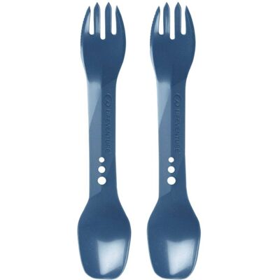 Lifeventure Ellipse Spork 2-Pack, Besteck, dunkelblau Lifeventure Ellipse Spork 2-Pack, Besteck, dunkelblau