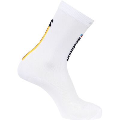 Salomon Pulse Race Flag Crew, Laufsocken, weiß Salomon Pulse Race Flag Crew, Laufsocken, weiß