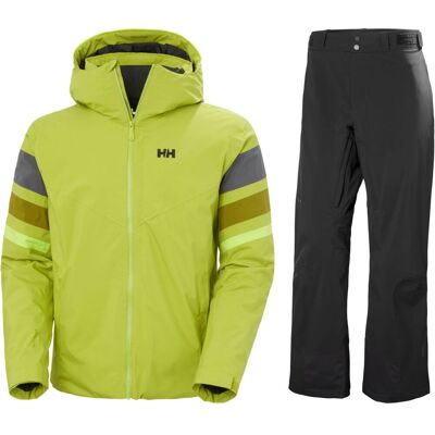 Helly Hansen Panoramic Ins Skiset, Herren, grün/schwarz Helly Hansen Panoramic Ins Skiset, Herren, grün/schwarz