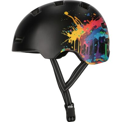 Crazy Safety Rampage Splash, Fahrradhelm, schwarz Crazy Safety Rampage Splash, Fahrradhelm, schwarz