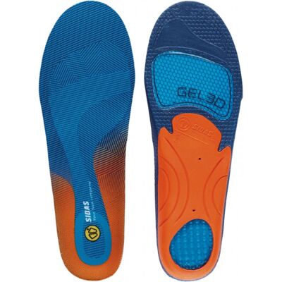 Sidas Cushioning Gel 3D, Einlegesohle, blau/orange Sidas Cushioning Gel 3D, Einlegesohle, blau/orange