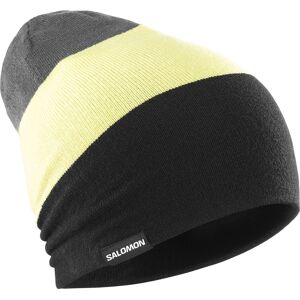 Salomon Flatspin Reversible Beanie, schwarz/gelb