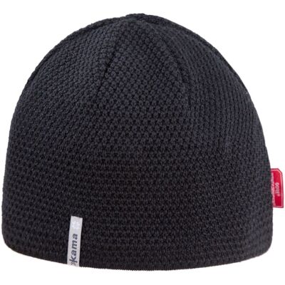 Kama Strickmütze mit Gore Windstopper, schwarz Kama Strickmütze mit Gore Windstopper, schwarz