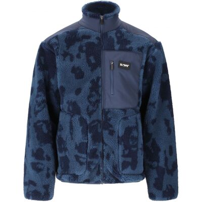SLOPE Kendor AOP Teddy, Fleecejacke, Herren, blau SLOPE Kendor AOP Teddy, Fleecejacke, Herren, blau