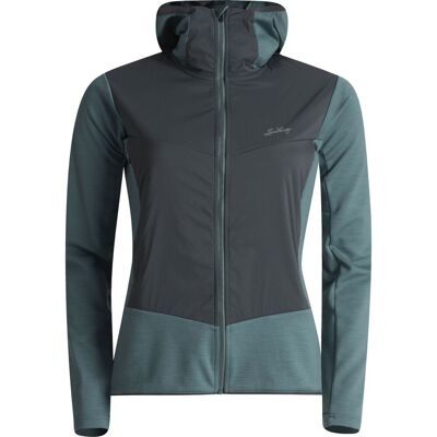 Lundhags Padje Merino Block Hoodie, Zwischenschicht, Damen, blau/grau Lundhags Padje Merino Block Hoodie, Zwischenschicht, Damen, blau/grau