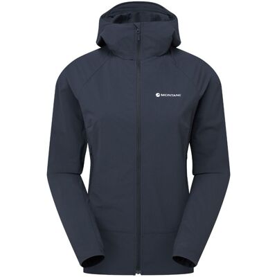 Montane F Tenacity Nano Hoodie, Softshelljacke, Damen, Blau Montane F Tenacity Nano Hoodie, Softshelljacke, Damen, Blau