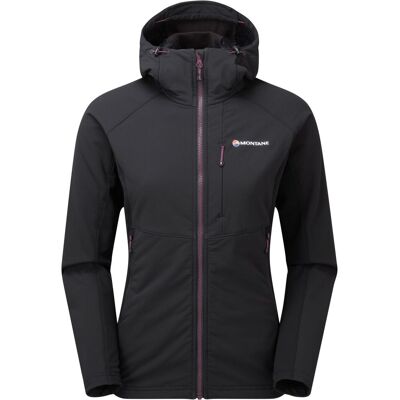 Montane Fem Krypton Hoodie, Softshelljacke, Damen, schwarz Montane Fem Krypton Hoodie, Softshelljacke, Damen, schwarz