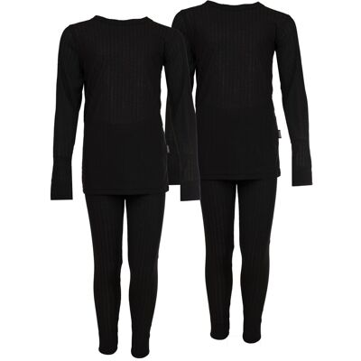 Accezzi Skiunterwäsche, Junior, schwarz, 2 Sets Accezzi Skiunterwäsche, Junior, schwarz, 2 Sets