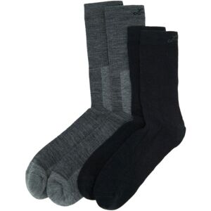 Lundhags Merino Trekking Sock Combo Mid, Wandersocken, Unisex, Grau/Schwarz Lundhags Merino Trekking Sock Combo Mid, Wandersocken, Unisex, Grau/Schwarz
