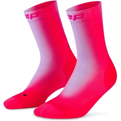 CEP Core Run EDT. GRADIENT Socks Mid Cut 5.0, Laufstrümpfe, Damen, lila/pink CEP Core Run EDT. GRADIENT Socks Mid Cut 5.0, Laufstrümpfe, Damen, lila/pink