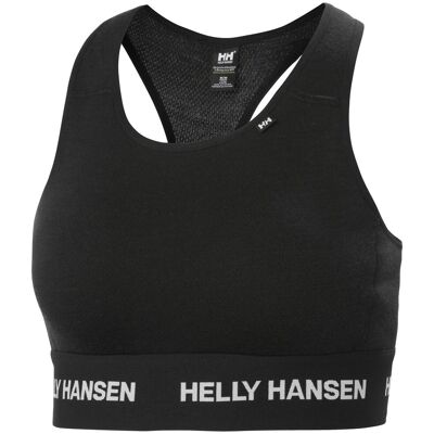 Helly Hansen Lifa Merino Midweight Bra, Damen, schwarz Helly Hansen Lifa Merino Midweight Bra, Damen, schwarz
