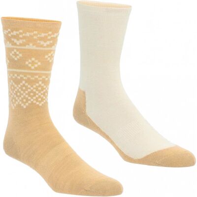 Kari Traa Ragna, Wandersocken, Damen, 2 Paar, hellgelb Kari Traa Ragna, Wandersocken, Damen, 2 Paar, hellgelb