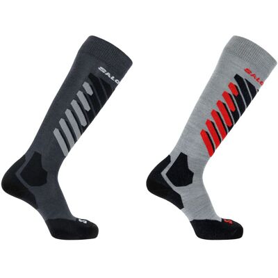 Salomon S/Access, Skisocken, 2er-Pack, grau Salomon S/Access, Skisocken, 2er-Pack, grau