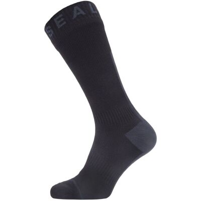 Sealskinz WP All Weather Mid Sock W. Hydrostop, Socken, schwarz/grau Sealskinz WP All Weather Mid Sock W. Hydrostop, Socken, schwarz/grau