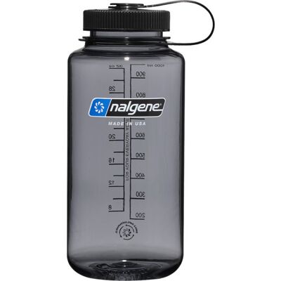 Nalgene wide mouth sustain, Trinkflasche, 1000ml, grau/Schwarz Nalgene wide mouth sustain, Trinkflasche, 1000ml, grau/Schwarz