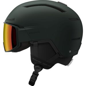 Salomon Driver Pro Sigma, Skihelm mit Visier, dunkelgrün Salomon Driver Pro Sigma, Skihelm mit Visier, dunkelgrün