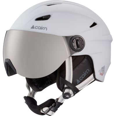 Cairn Electron, Skihelm mit Visier, mattweiß Cairn Electron, Skihelm mit Visier, mattweiß