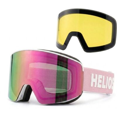 Helios View Magnet, Skibrillen, Weiß/pink Helios View Magnet, Skibrillen, Weiß/pink