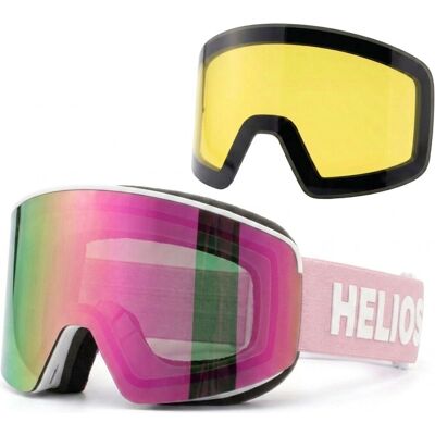 Helios View Magnet, Skibrillen, Weiß/pink Helios View Magnet, Skibrillen, Weiß/pink