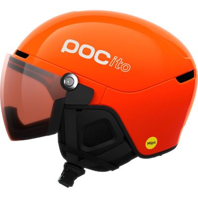 POCito Obex Visor, Skihelm mit Visier, Junior, florescent orange POCito Obex Visor, Skihelm mit Visier, Junior, florescent orange