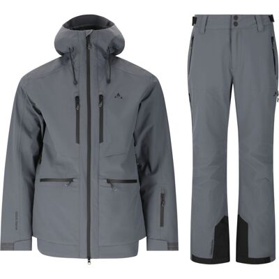 Whistler Waitoro Ski-Jacke/Skihose-Regen-Set, Herren, dunkelgrau Whistler Waitoro Ski-Jacke/Skihose-Regen-Set, Herren, dunkelgrau