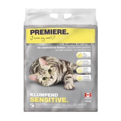 PREMIERE Sensitive 12 kg Geruchsneutrale Katzentoilette - Katzenstreu PREMIERE Sensitive 12 kg Geruchsneutrale Katzentoilette - Katzenstreu