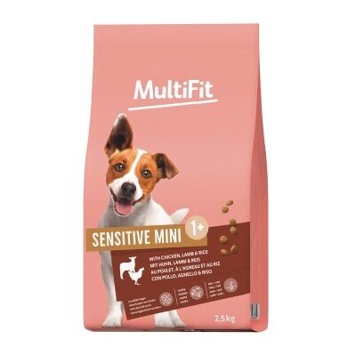 MultiFit Sensitive Trockenfutter Hund Adult Mini Lamm, Huhn & Reis 2,5kg MultiFit Sensitive Trockenfutter Hund Adult Mini Lamm, Huhn & Reis 2,5kg