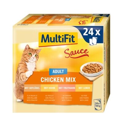 MULTIFIT Multipack Busta Sauce Katze Adult Mix Huhn - Katzenfutter MULTIFIT Multipack Busta Sauce Katze Adult Mix Huhn - Katzenfutter