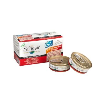 Schesir Thunfisch mit Garnelen Katzenfutter Mehrpack Schesir Thunfisch mit Garnelen Katzenfutter Mehrpack