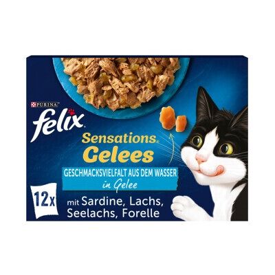 Felix Sensations Gelees 12x85g Geschmacksvielfalt aus dem Wasser Felix Sensations Gelees 12x85g Geschmacksvielfalt aus dem Wasser