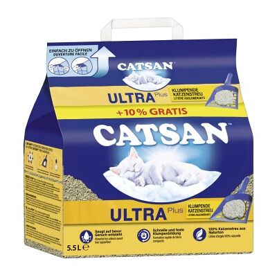 CATSAN Ultra plus Klumpstreu 5 l + 10% gratis CATSAN Ultra plus Klumpstreu 5 l + 10% gratis