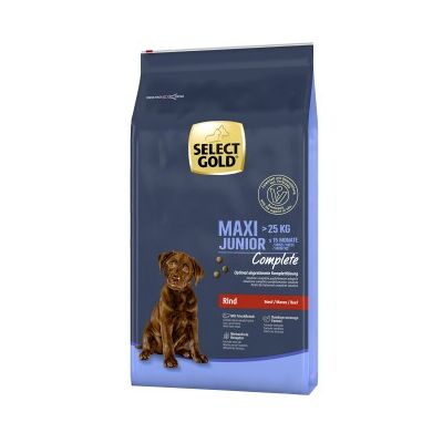 Select Gold Complete Maxi Junior Rind - Hundefutter Select Gold Complete Maxi Junior Rind - Hundefutter