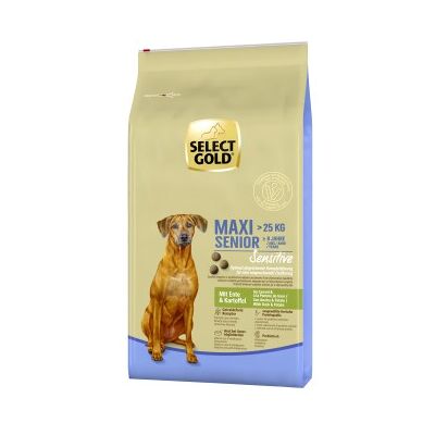 Select Gold Sensitive Maxi Senior mit Ente & Kartoffeln 12kg Select Gold Sensitive Maxi Senior mit Ente & Kartoffeln 12kg