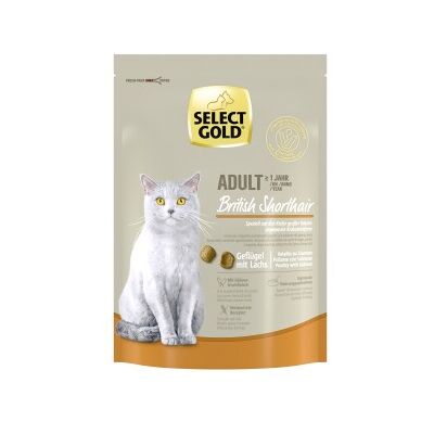 Select Gold Britisch Shorthair Adult Geflügel & Lachs 300 g - Katzenfutter Select Gold Britisch Shorthair Adult Geflügel & Lachs 300 g - Katzenfutter