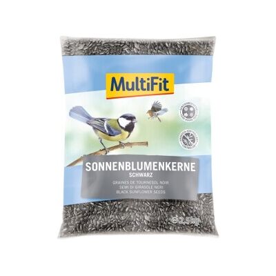 MultiFit Vogelfutter Schwarze Sonnenblumenkerne 2,5 kg - Für Wildvögel MultiFit Vogelfutter Schwarze Sonnenblumenkerne 2,5 kg - Für Wildvögel