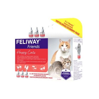 Feliway Friends 3x48ml Nachfüllflakon Vorteilspack reduziert Spannungen & Konflikte Feliway Friends 3x48ml Nachfüllflakon Vorteilspack reduziert Spannungen & Konflikte