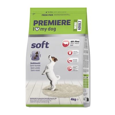 PREMIERE Soft Mini Adult Geflügel Rind 4 kg PREMIERE Soft Mini Adult Geflügel Rind 4 kg
