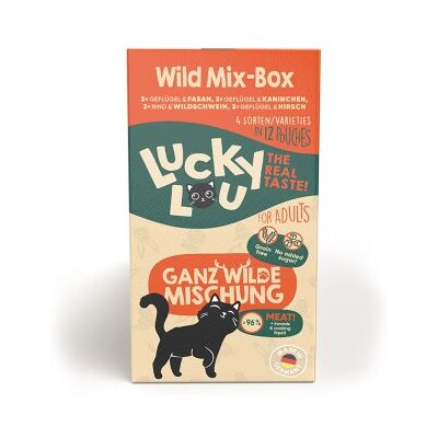 Lucky Lou Adult 48 x 125 g - Mix II: Wild Mix (4 Sorten) - Katzenfutter Lucky Lou Adult 48 x 125 g - Mix II: Wild Mix (4 Sorten) - Katzenfutter