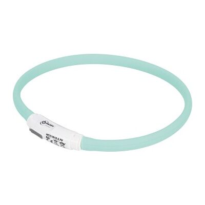 AniOne Türkis Silikon Reflektierende Hundehalsband - S-M AniOne Türkis Silikon Reflektierende Hundehalsband - S-M